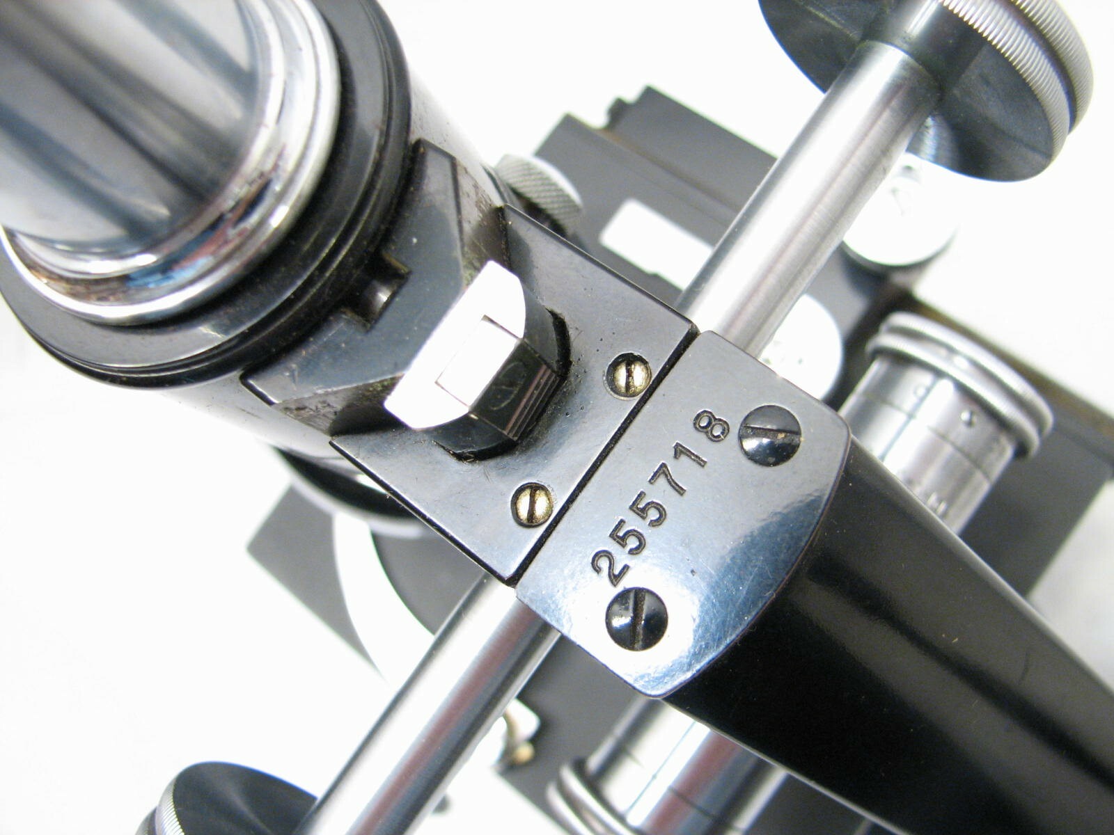 Vintage Bausch &Lomb Optical Microscope/Case Oil 97X Objective Compound Stage C