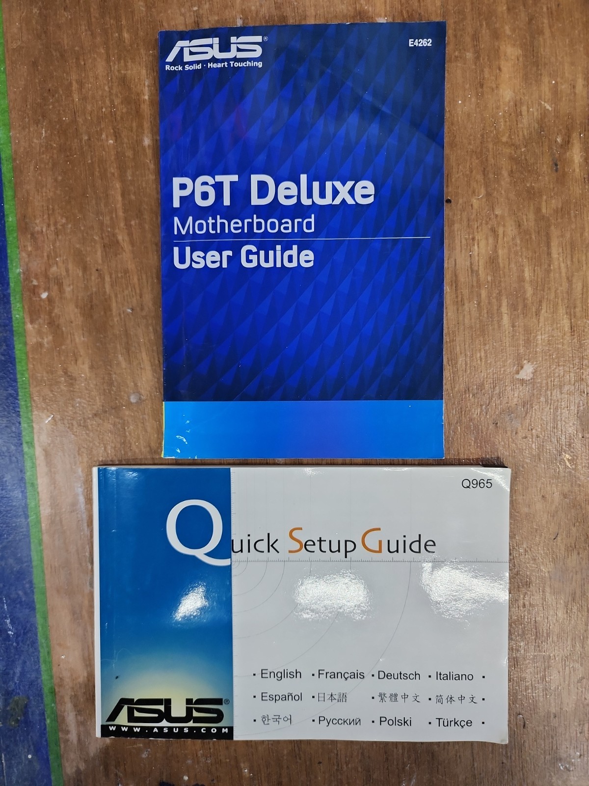 ASUSPT6 Motherboard User Guide & Drivers DVD