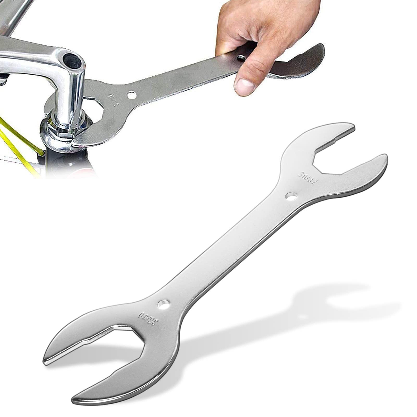 Top-spring 4 in 1 Bike Headset Wrench Spanner Multi Repair Tool for Silver