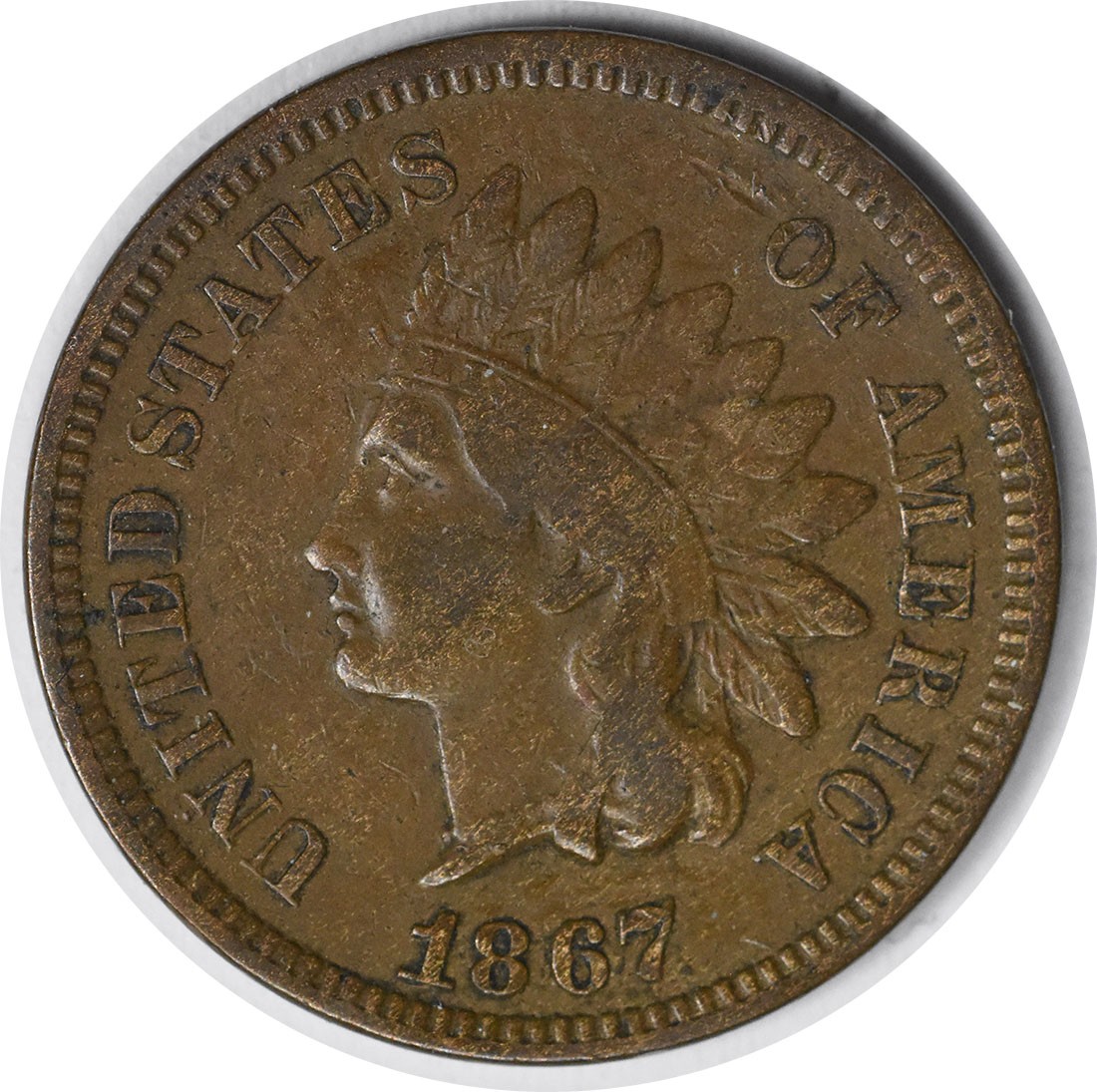 18/1867 Indian Cent FS-302 S-4 F Uncertified #235