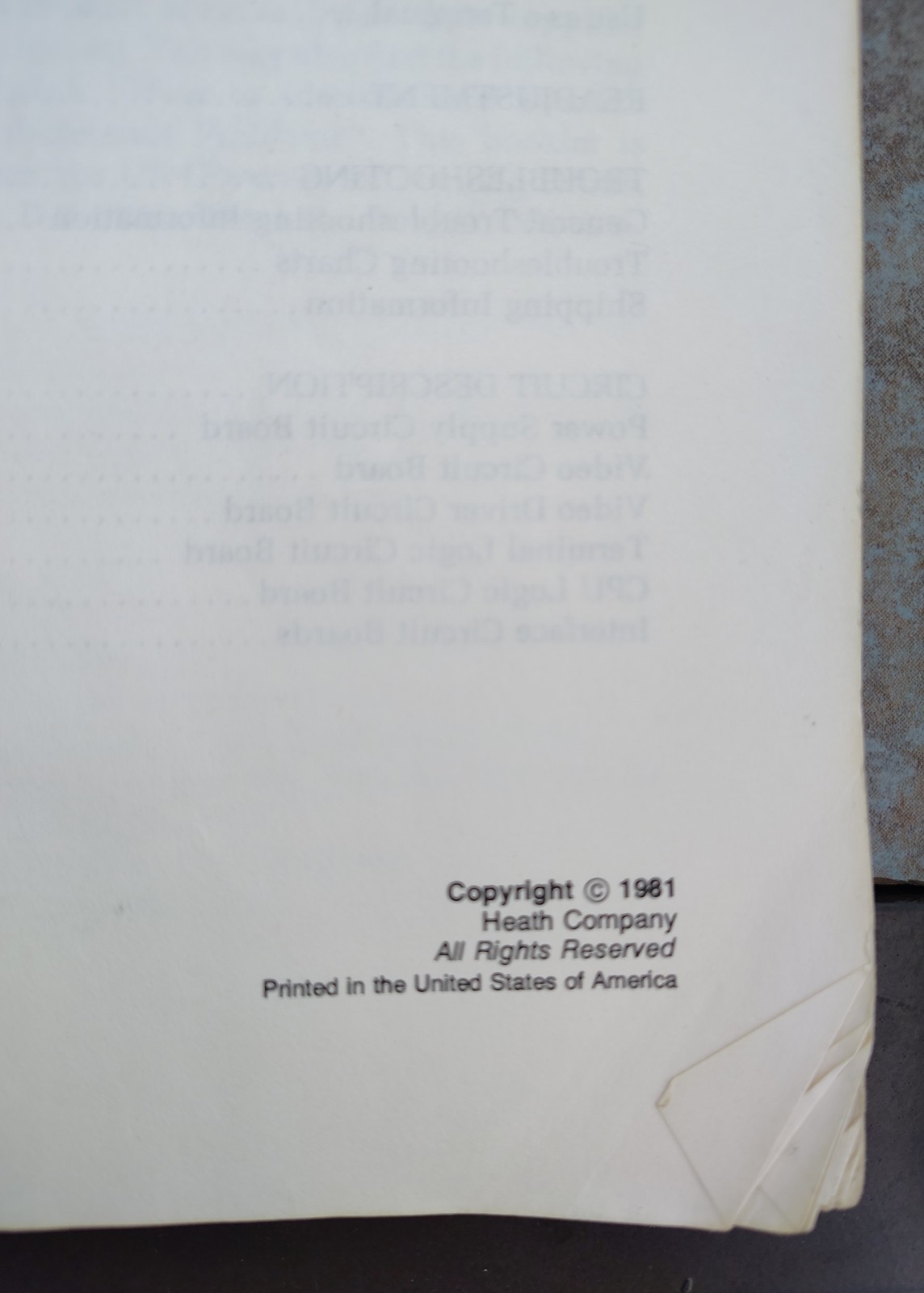 Vintage Heathkit H-89A Digital Computer Operation Manual 1981