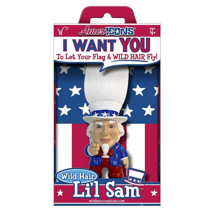 LI'L SAM FIGURE WILD HAIR AMER ICONS TROLL NEW