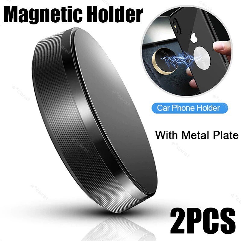 2PCs Magnetic Car Cell Phone Holder Mount Dashboard Stand For iPhone Samsung GPS