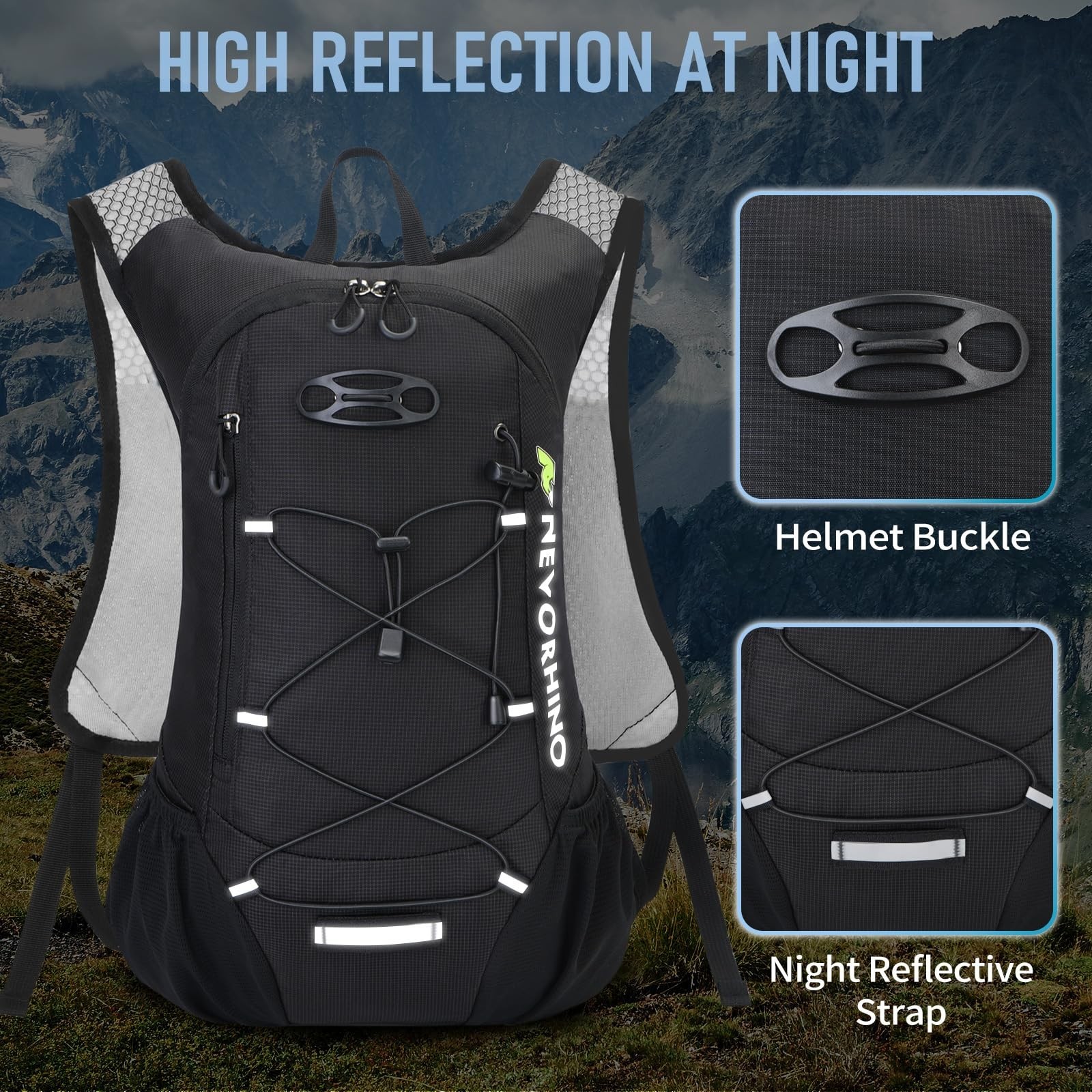 NEVO RHINO Lightweight Hydration Running Backpack 2L Water Bladder