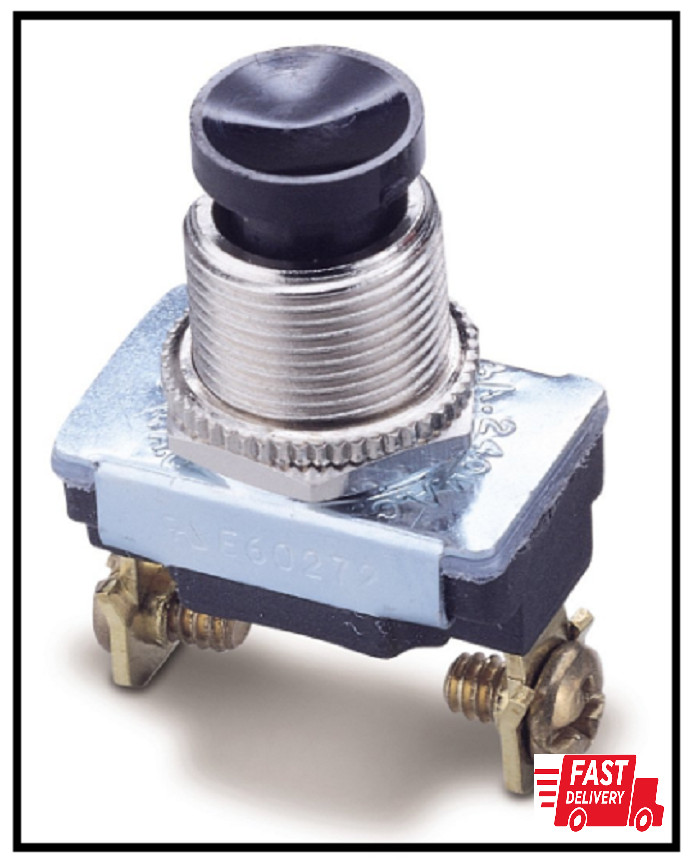Gardner Bender GSW-22 Electrical Push Button Switch, SPST, OFF-Mom ON, 6 A/120V