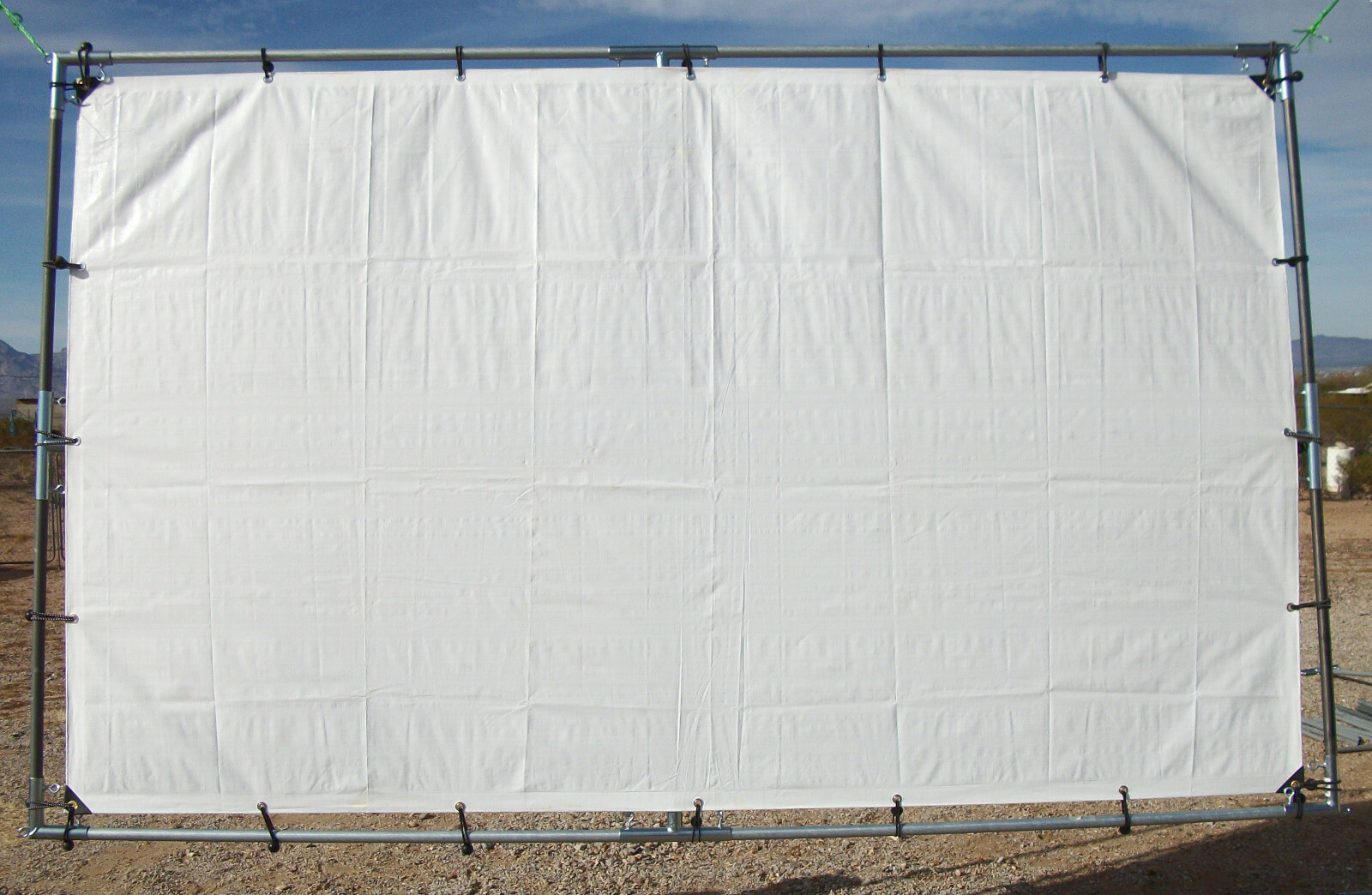 12' x 16' Outdoor Hanging Home Movie Screen Kit 3/4" Fittings PIPE NOT INCLUDED