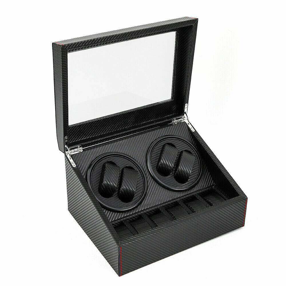 4+6 Automatic Rotation Watch Winder Box Storage Case Self Winding Display Box