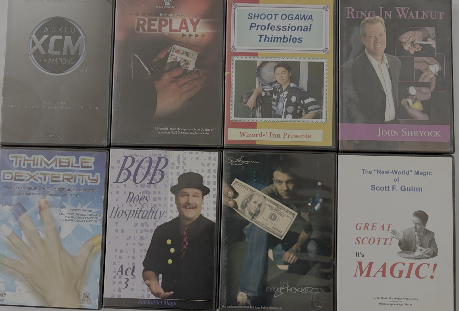 Bulk Lot Of 8 x MAGIC DVDs As Pictured Magician Trick Instructional Tuition M12