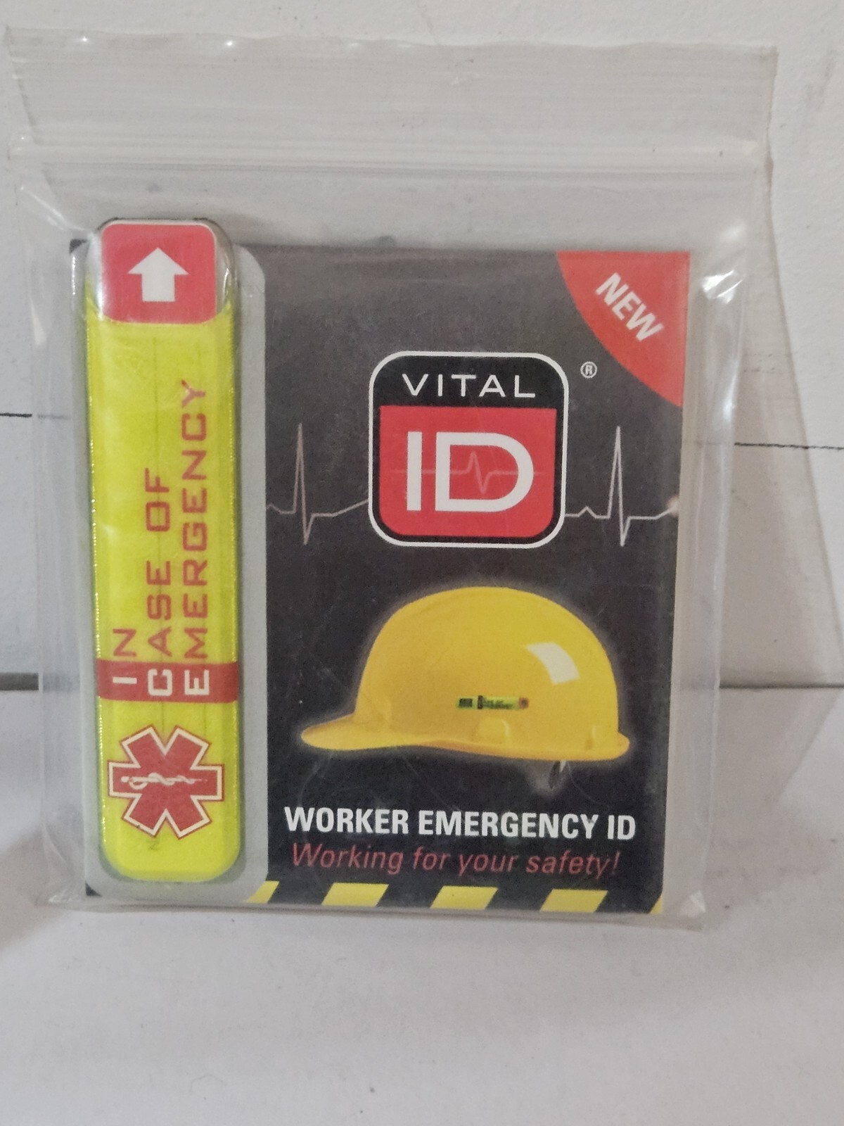 Vital ID Hard Hat Worker Emergency ID   Lot Of 50pcs Older Stock