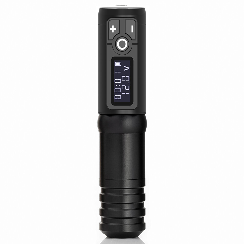 Wireless Tattoo Pen Machine 1950mAh Battery Power Supply LED Digital Fr Body Art