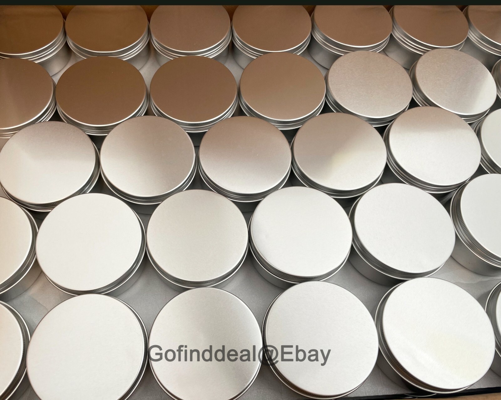 24 Set 2oz Aluminum Round Screw top Metal Tins,Can,Jar Container N Lid.