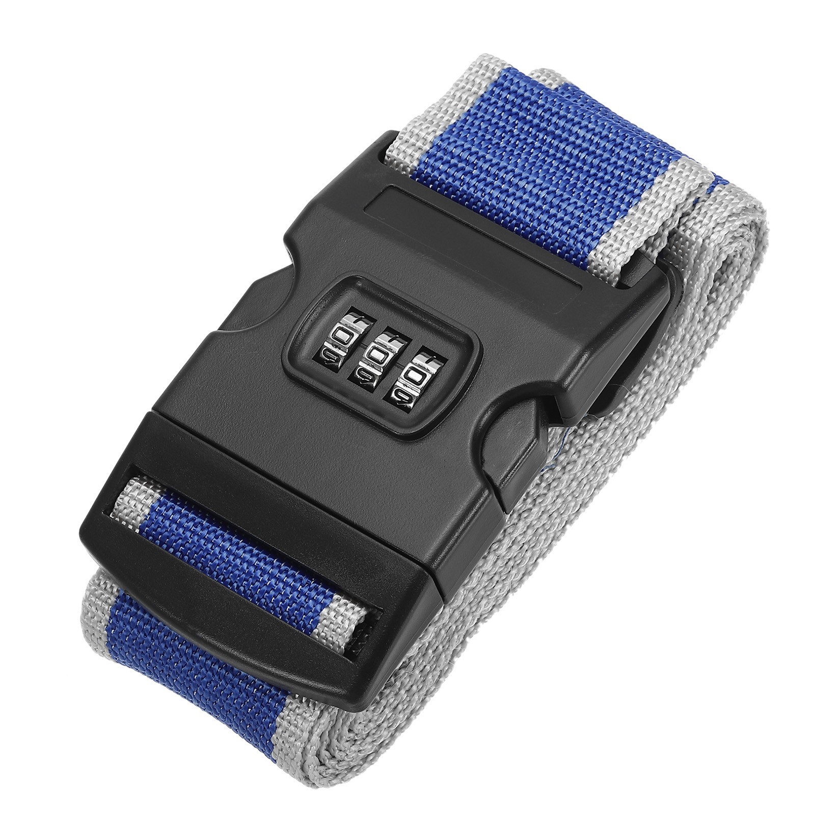 Luggage Straps with Combination Lock TSA Approved Gray Blue