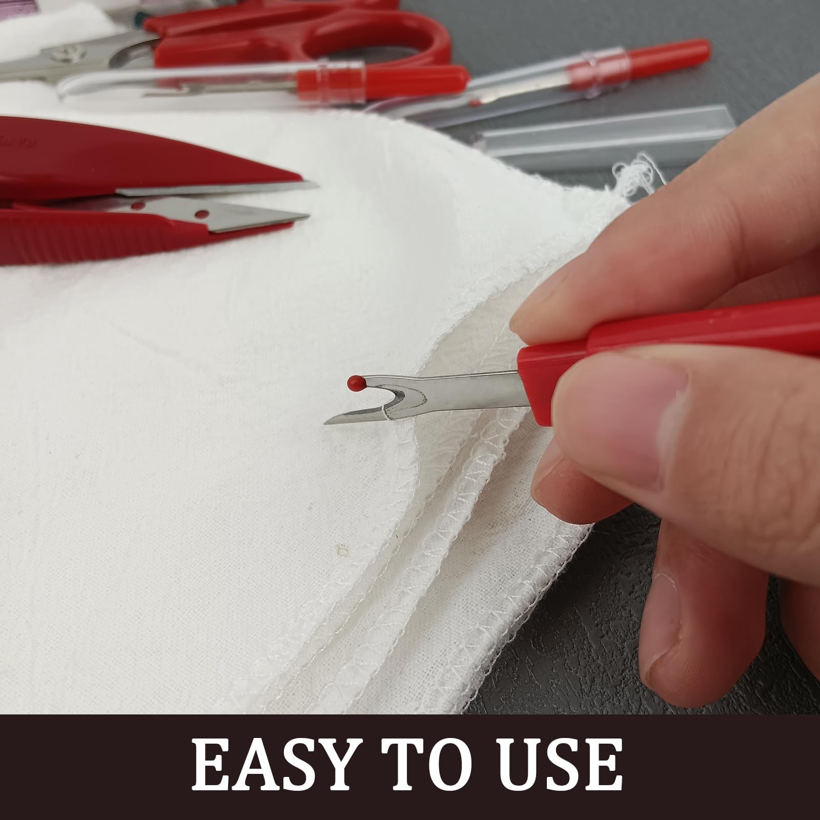 Sewing Seam Ripper Tool Thread Remover Kit 2 Big and 2 Small Handy Stitch Too...
