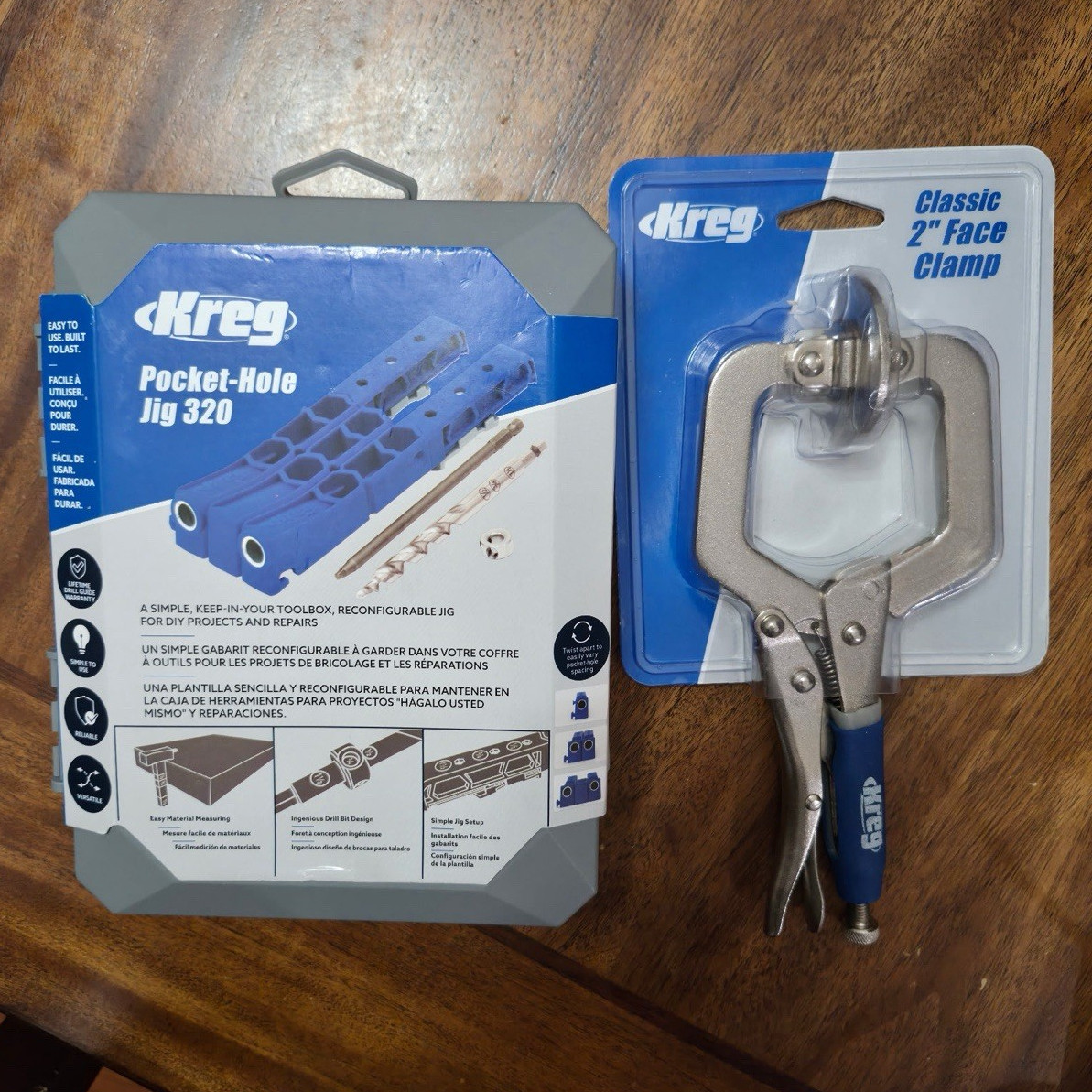 Jig 320 and 2" face clamps nether never opened