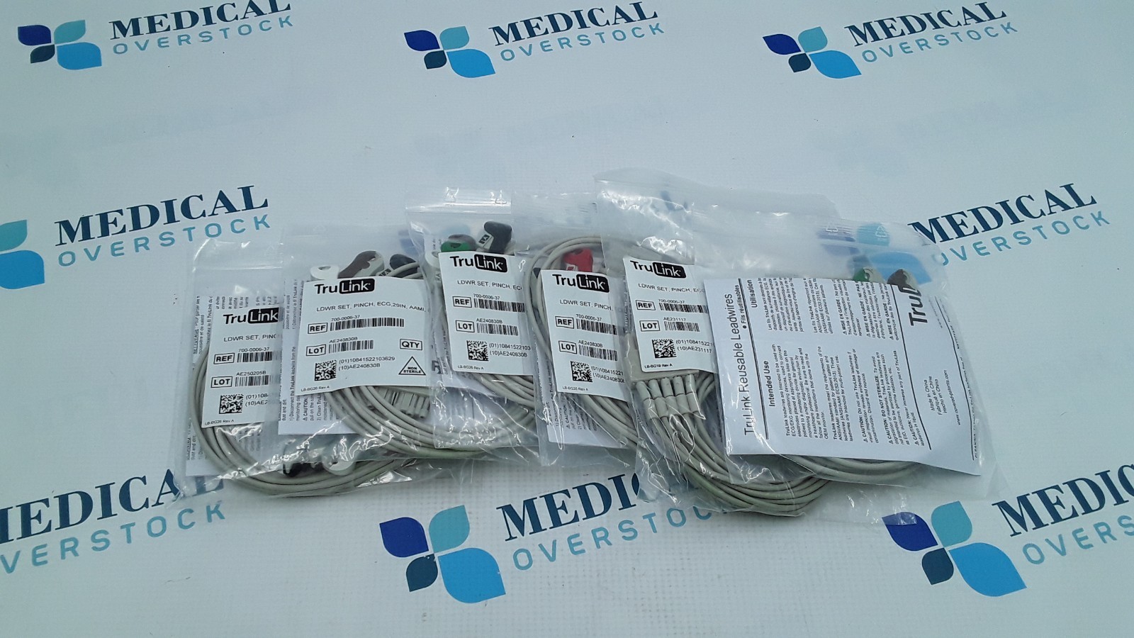 Spacelabs TruLink 5 LDWR Set Pinch ECG 29in AAMI Lot of 6 REF 700-0006-37