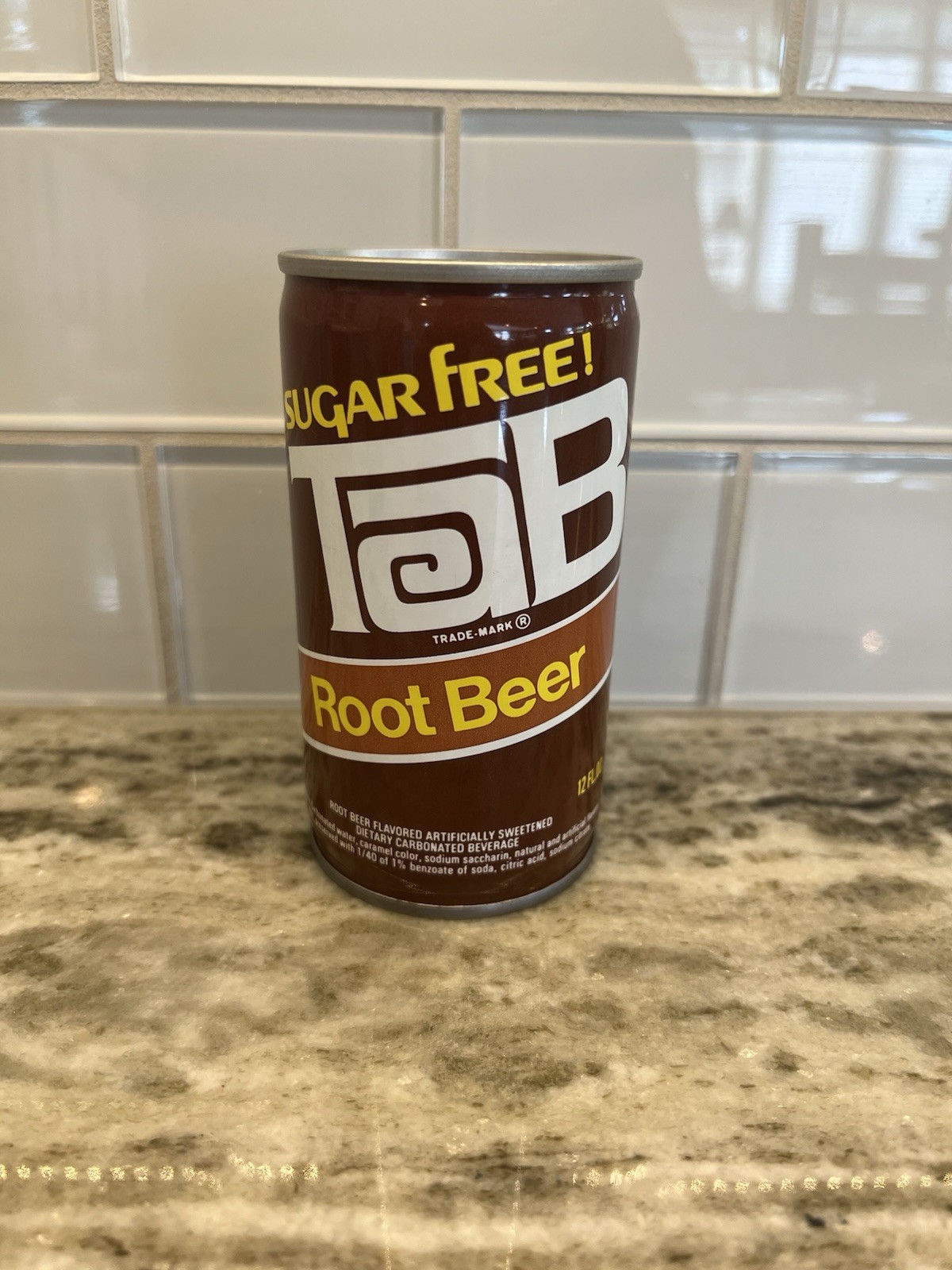 Vintage TAB Sugar Free Root Beer Soda Pop Can Steel 12 Oz Coca Cola Co