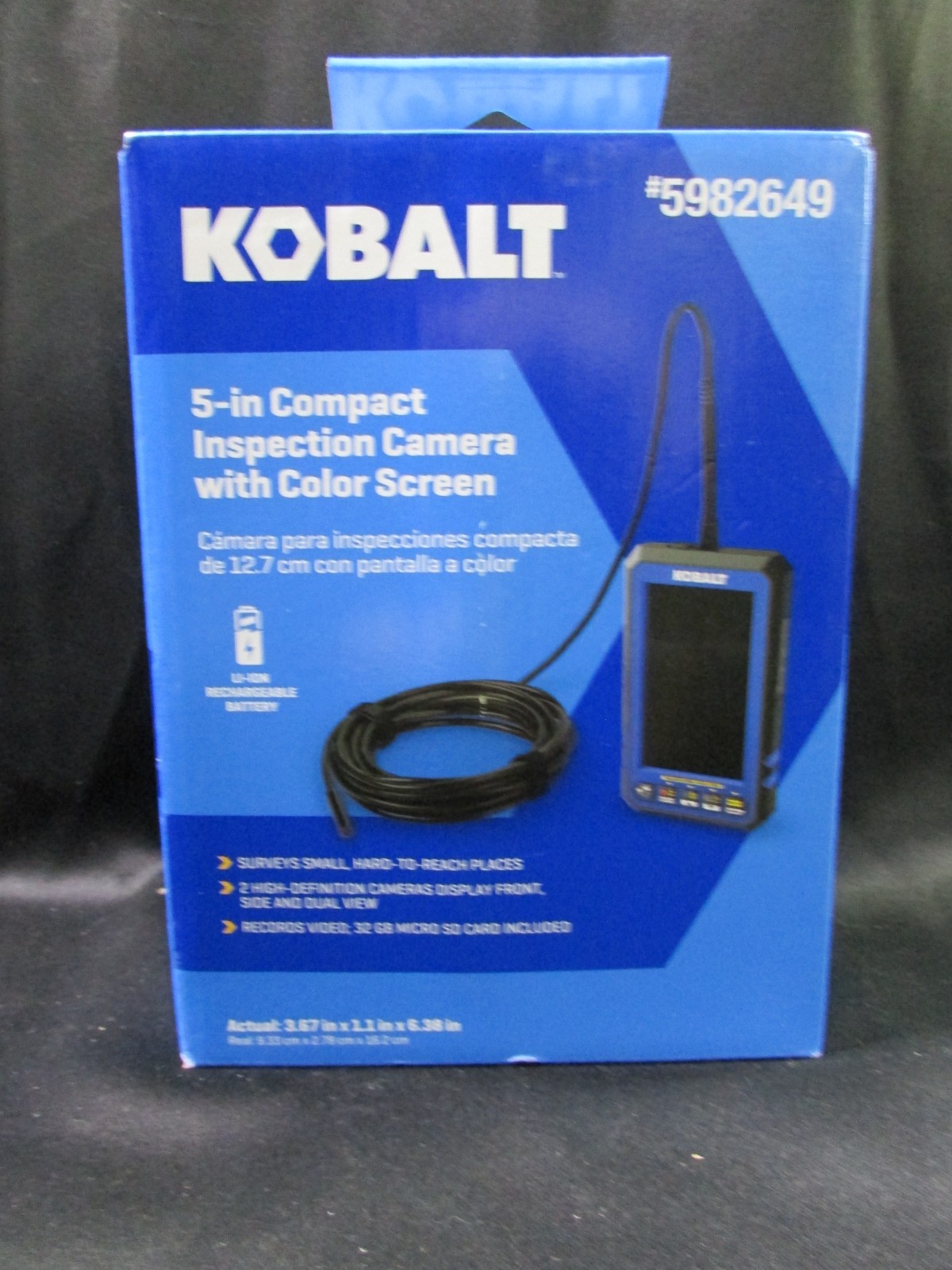 NEW Kobalt 5" Compact Inspection Camera w/ Color Screen (5982649) C8