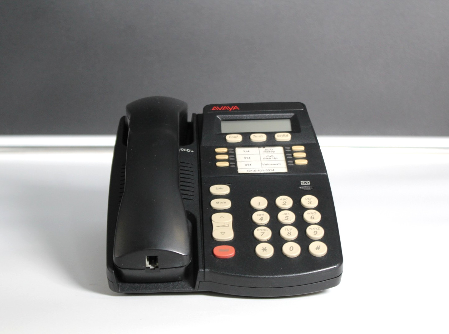 Lot of 10 Avaya 4406D+ Merlin Magix Black Office Phones w/ Handsets - No Stands