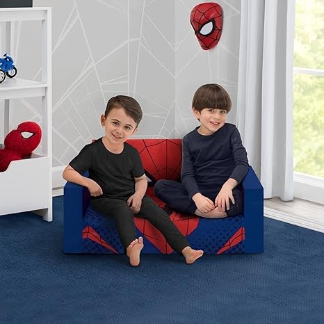 Flip Out Kids Sofa Spiderman Design