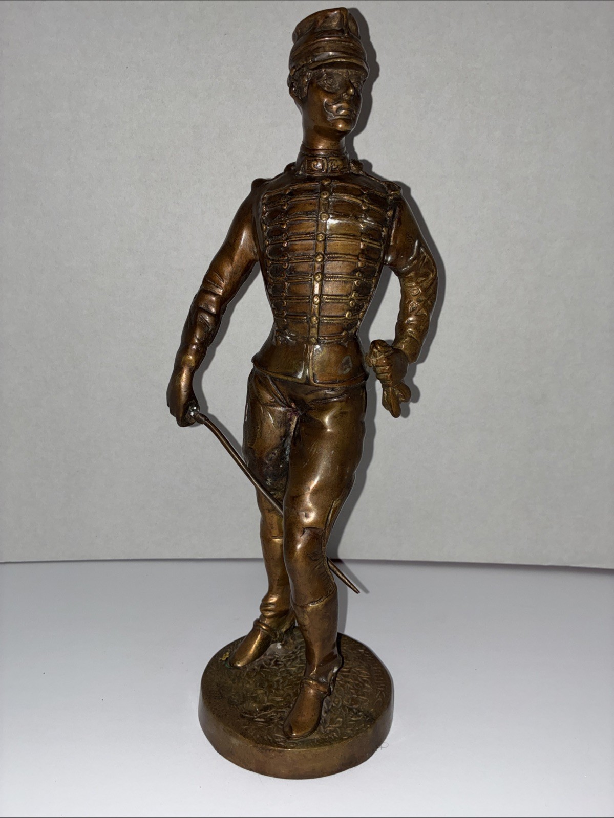Heavy large German / Prussian Bronze Statue -  Preussischer Husar