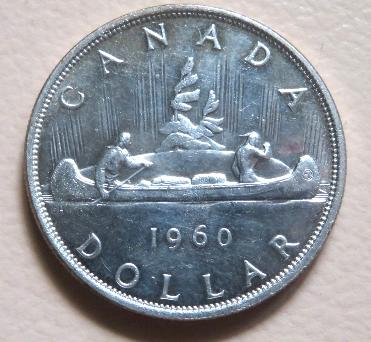Canada. 1960 Silver - 1 Dollar.. aU/UNC - Full Lustre