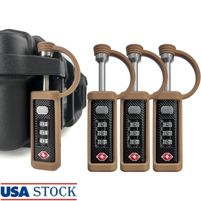 TSA Approved Gun Case Locks 4 Pack Pistol Rifle Travel Security Padlocks New