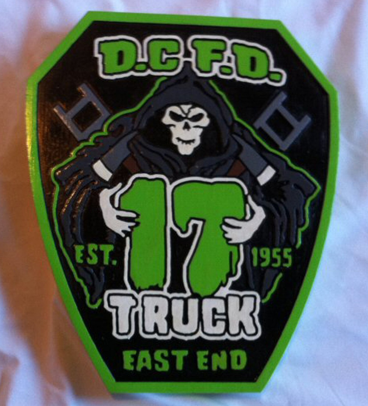 Fire Department District of Columbia Truck 17 3D routed patch plaque sign Custom