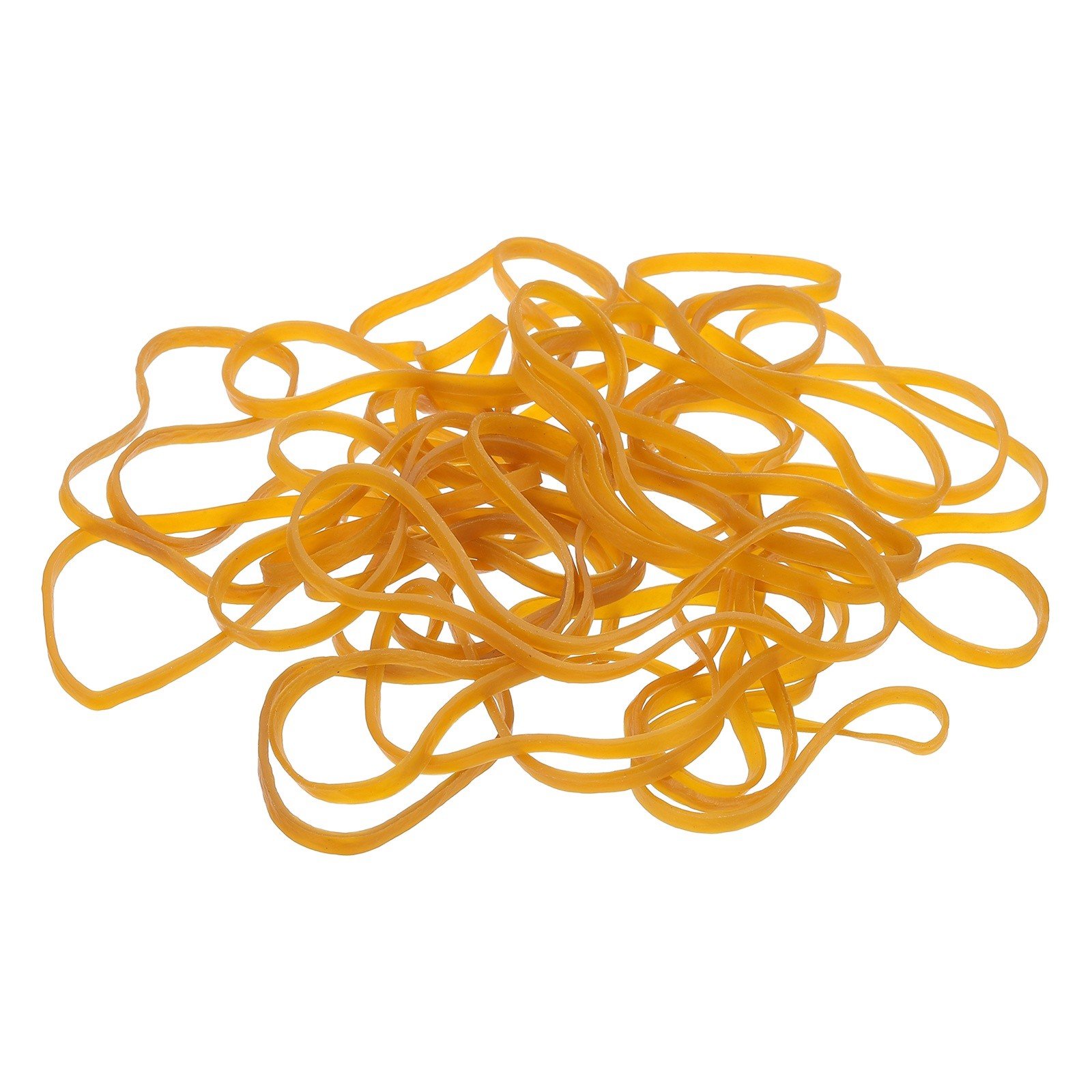 210Pcs Rubber Bands, 6.3x0.16 Inch Elastic Bands for Office Supplies, Yellow