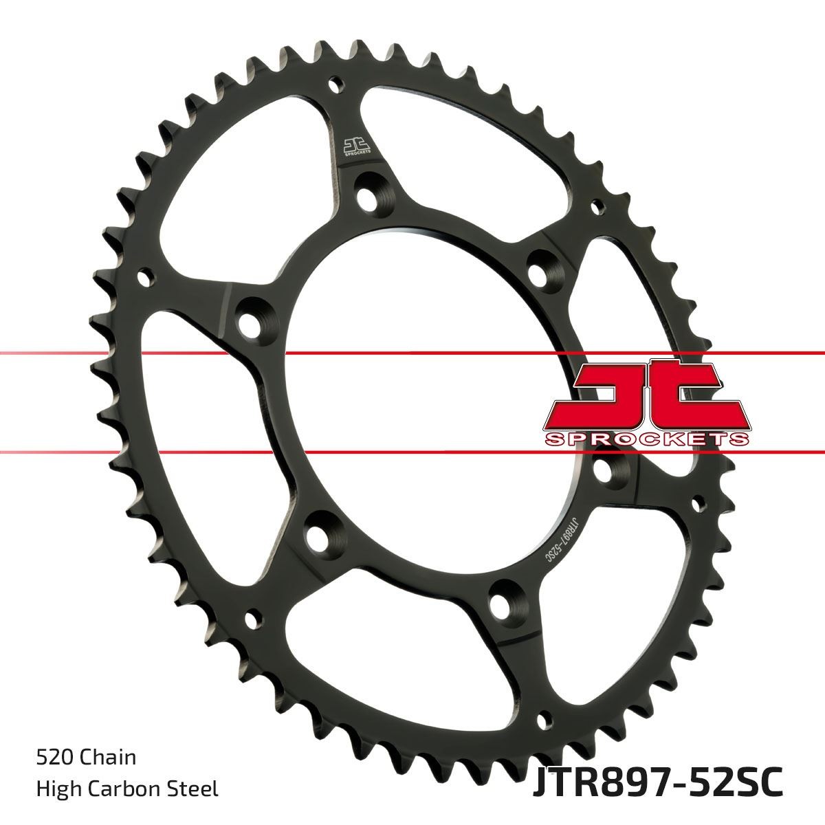 JT Steel Rear Sprocket - JTR897.52SC KTM 450 EXC-F Factory Edition 2010 - 2011