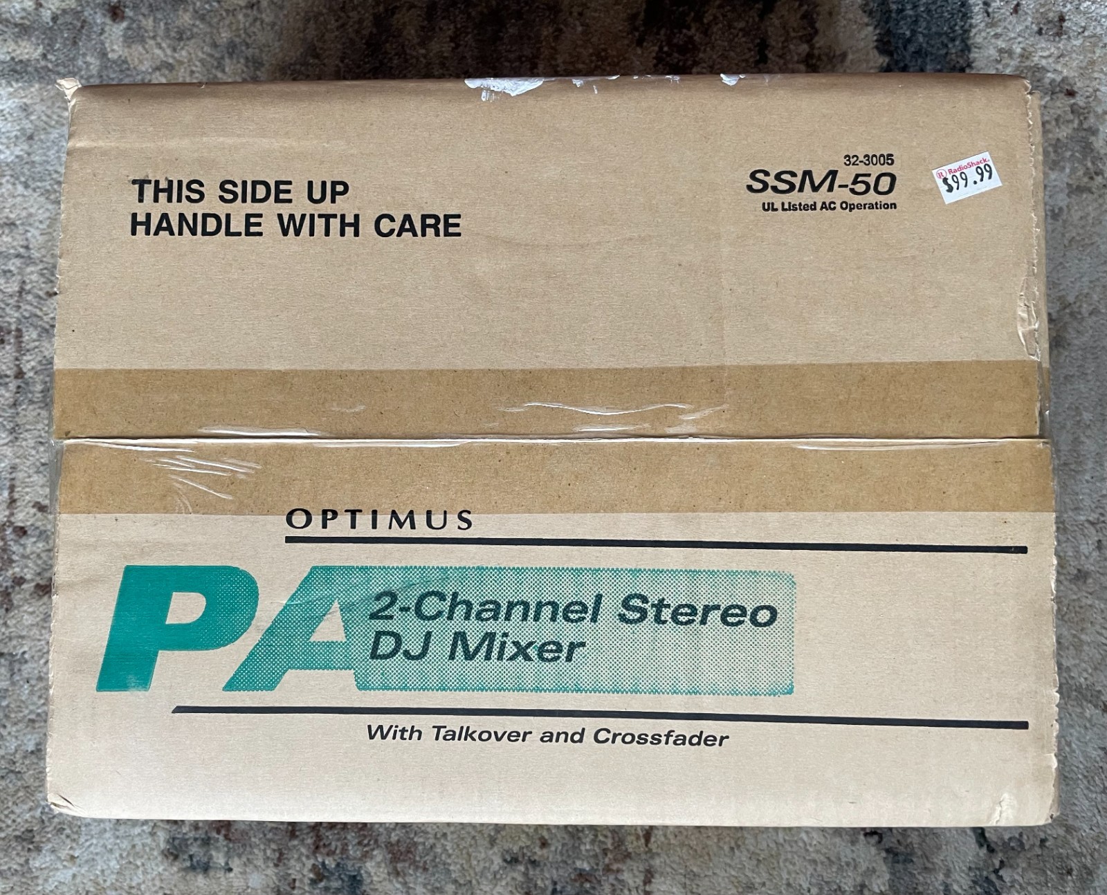 Realistic Optimus SSM-50 2-Channel Stereo DJ Mixer -  New old Stock