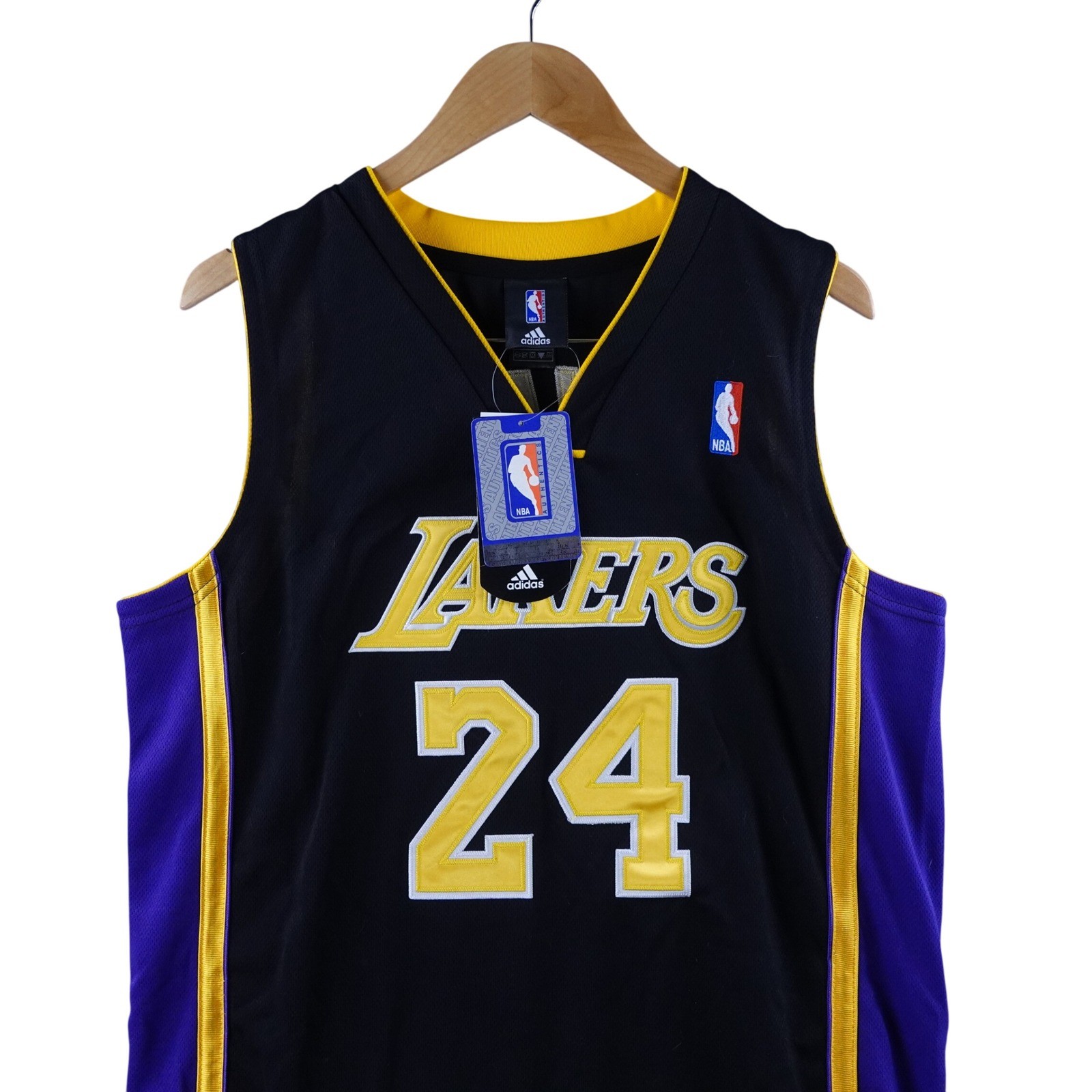 Adidas Los Angeles Lakers Kobe Bryant 24 Jersey Black Hollywood Nights Mens 50