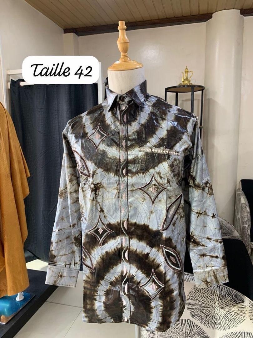 Sahelian Dashiki Shirt for Men, Multiple Colors & Sizes 42-50