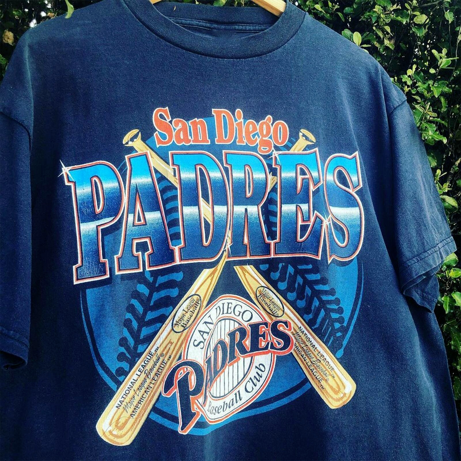 Vintage 90s San Diego Padres Navy Shirt Unisex Men Women KV32452