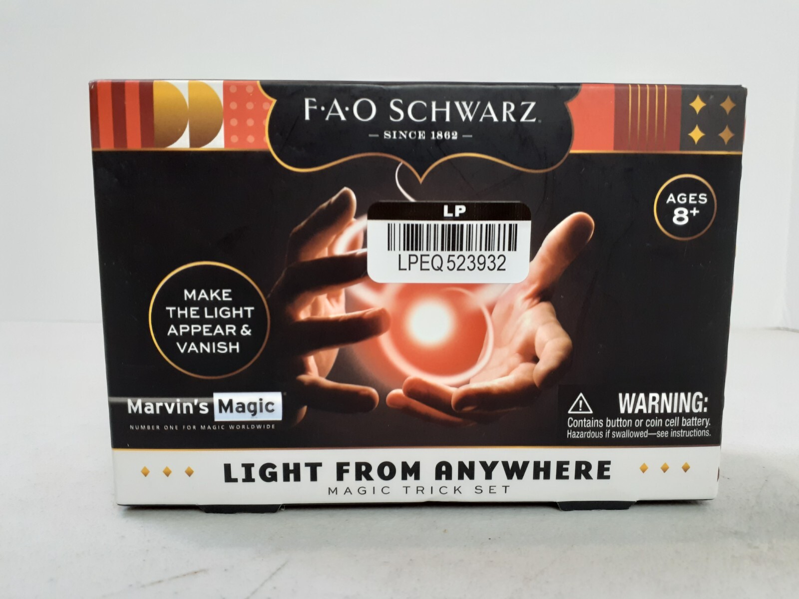 FAO Schwarz Lights From Anywhere Magic Light-Up Trick Set for Ages 8+ NEW 325