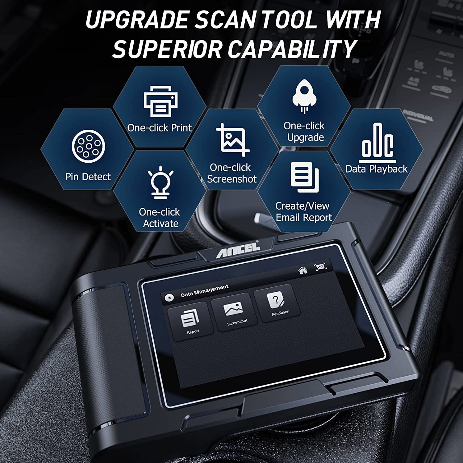 ANCEL HD3400 DPF Regen Heavy Duty Truck Diagnostic Scanner OBD2 Car Code Reader