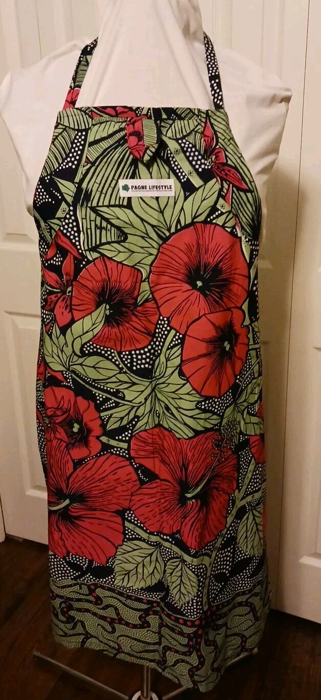African Wax Print Fabric Apron