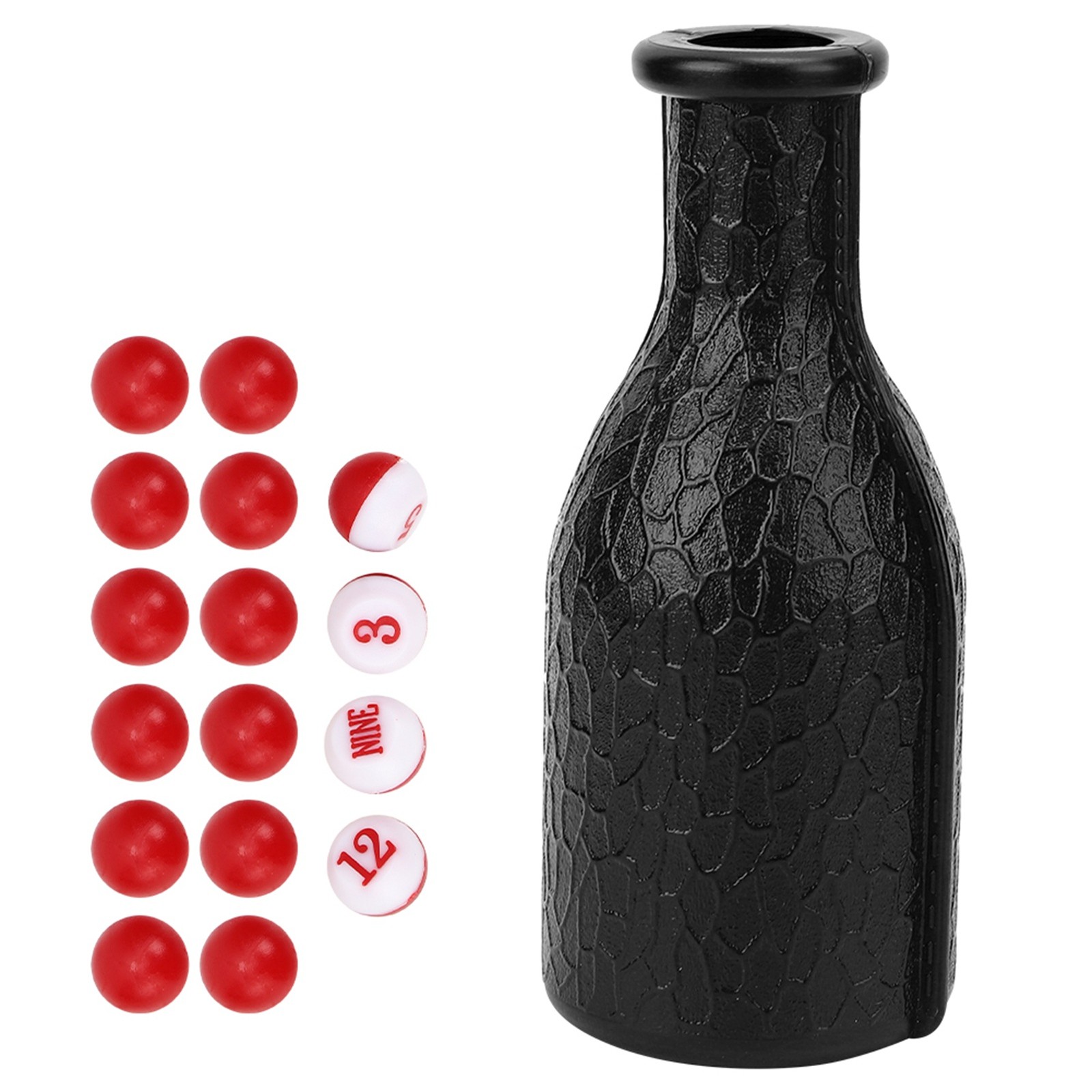 16 Numbered Tally Billiard Shaker Bottle Durable Rubber Home Entertainment For
