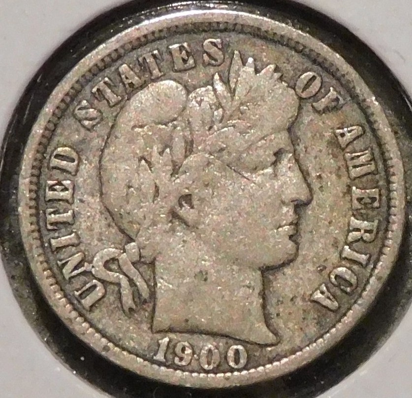 Silver Dime - Barber - 1900-O (Readable Liberty.  See desc.) [206]