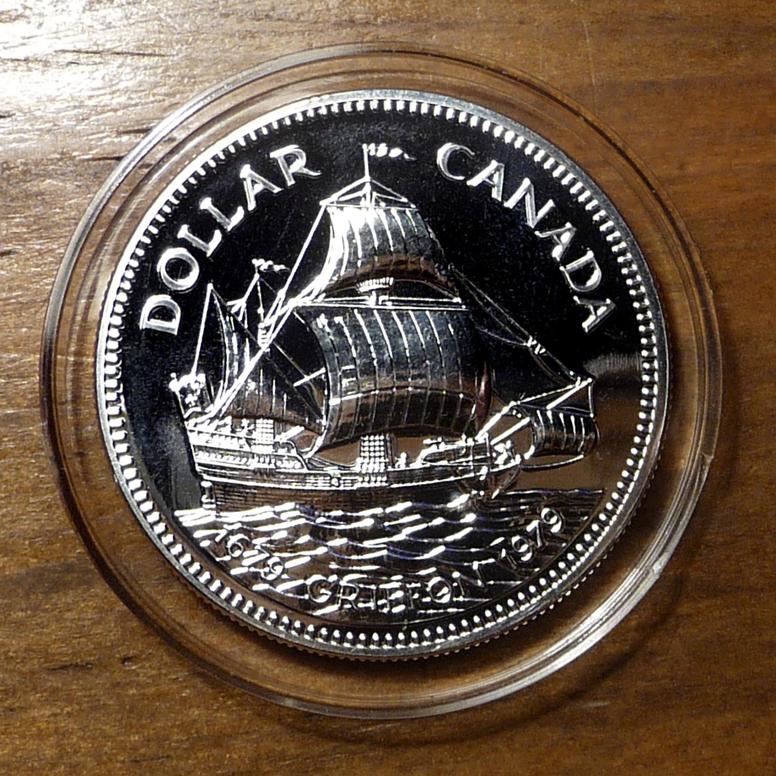 1979 CANADA GRIFFON SILVER DOLLAR UNCIRCULATED DMPL