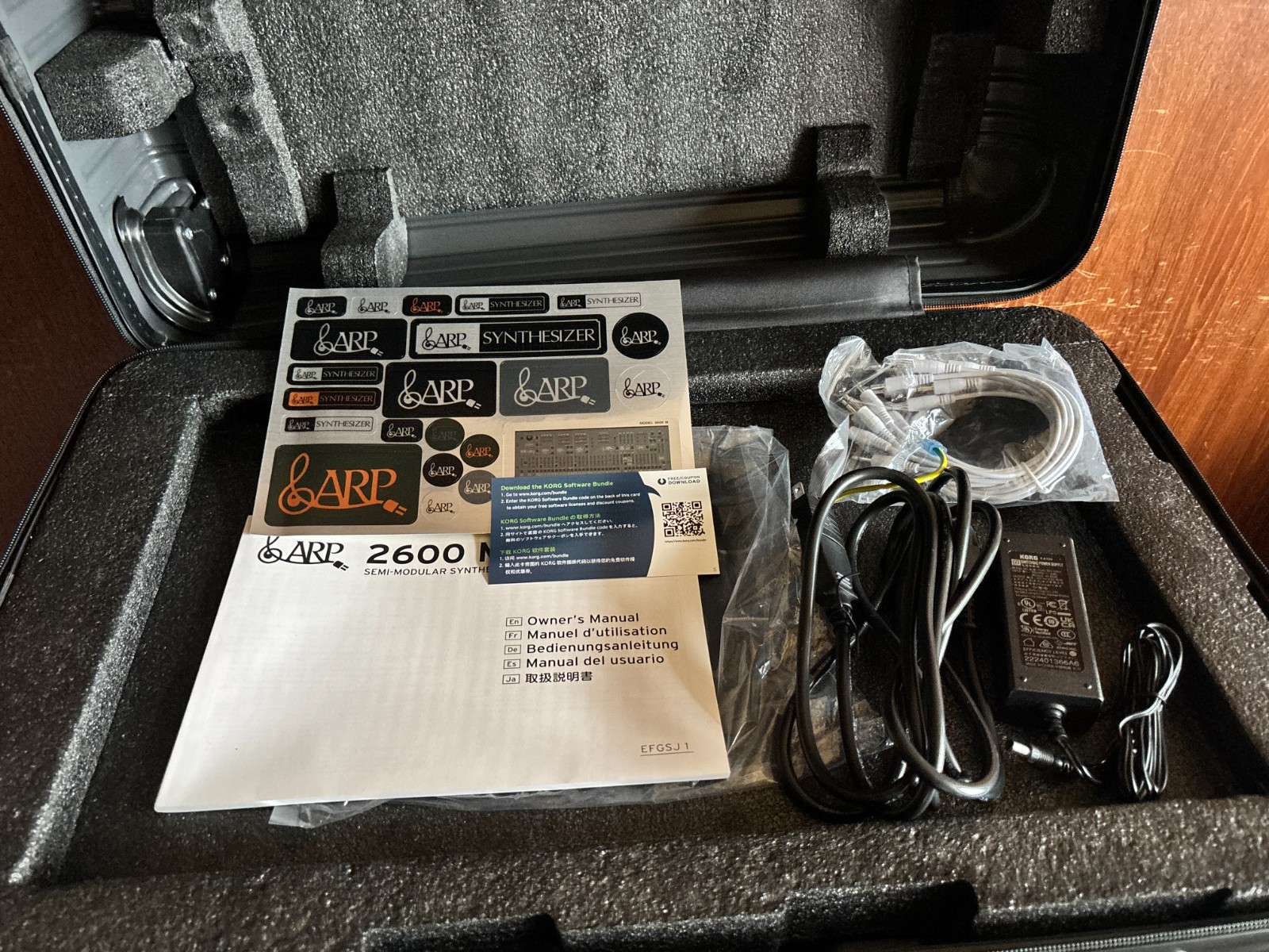 ARP ARP 2600-M SEMI-MODULAR SYNTHESIZER w/ case KORG