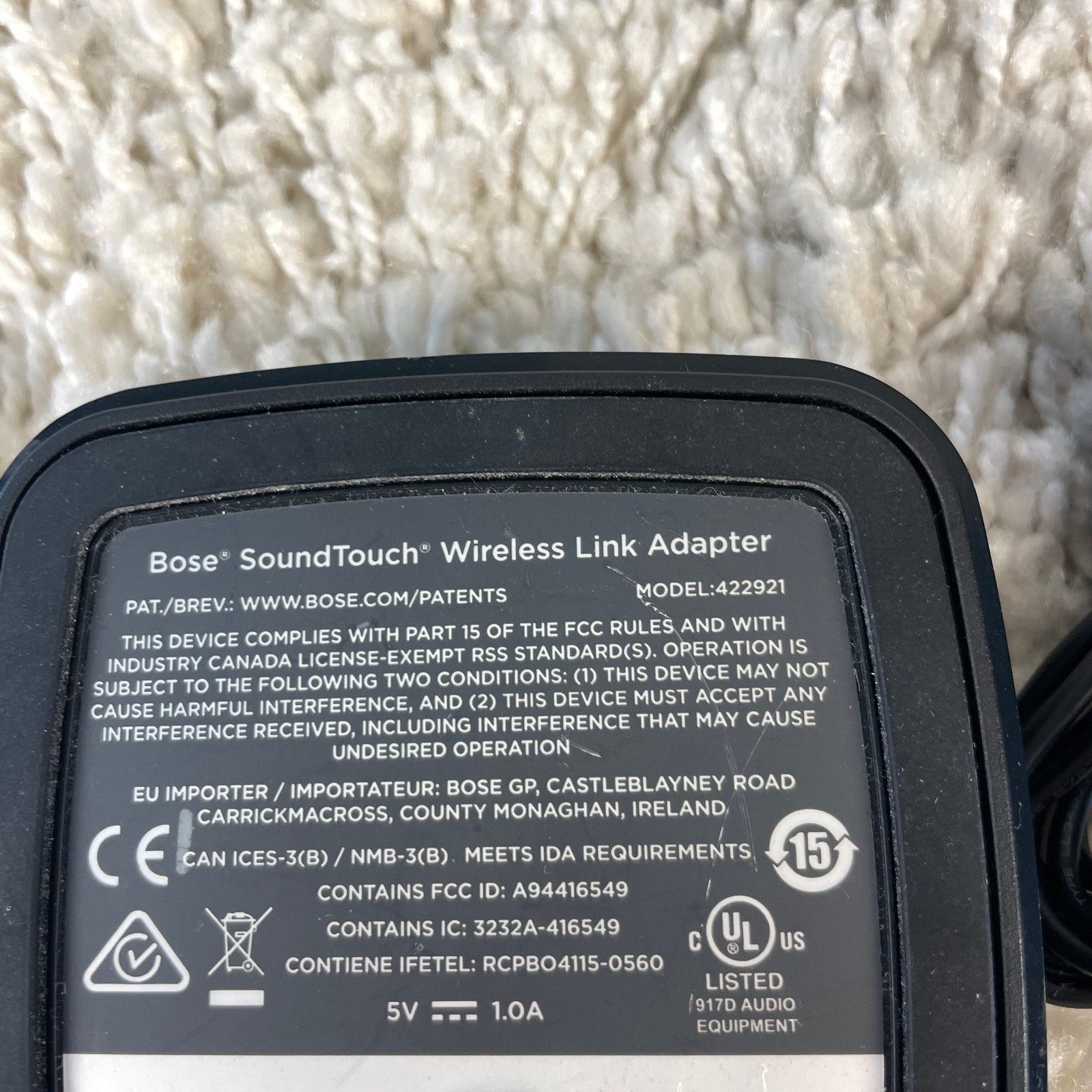 Bose SoundTouch Wireless Link Adapter Model 422921 Tested