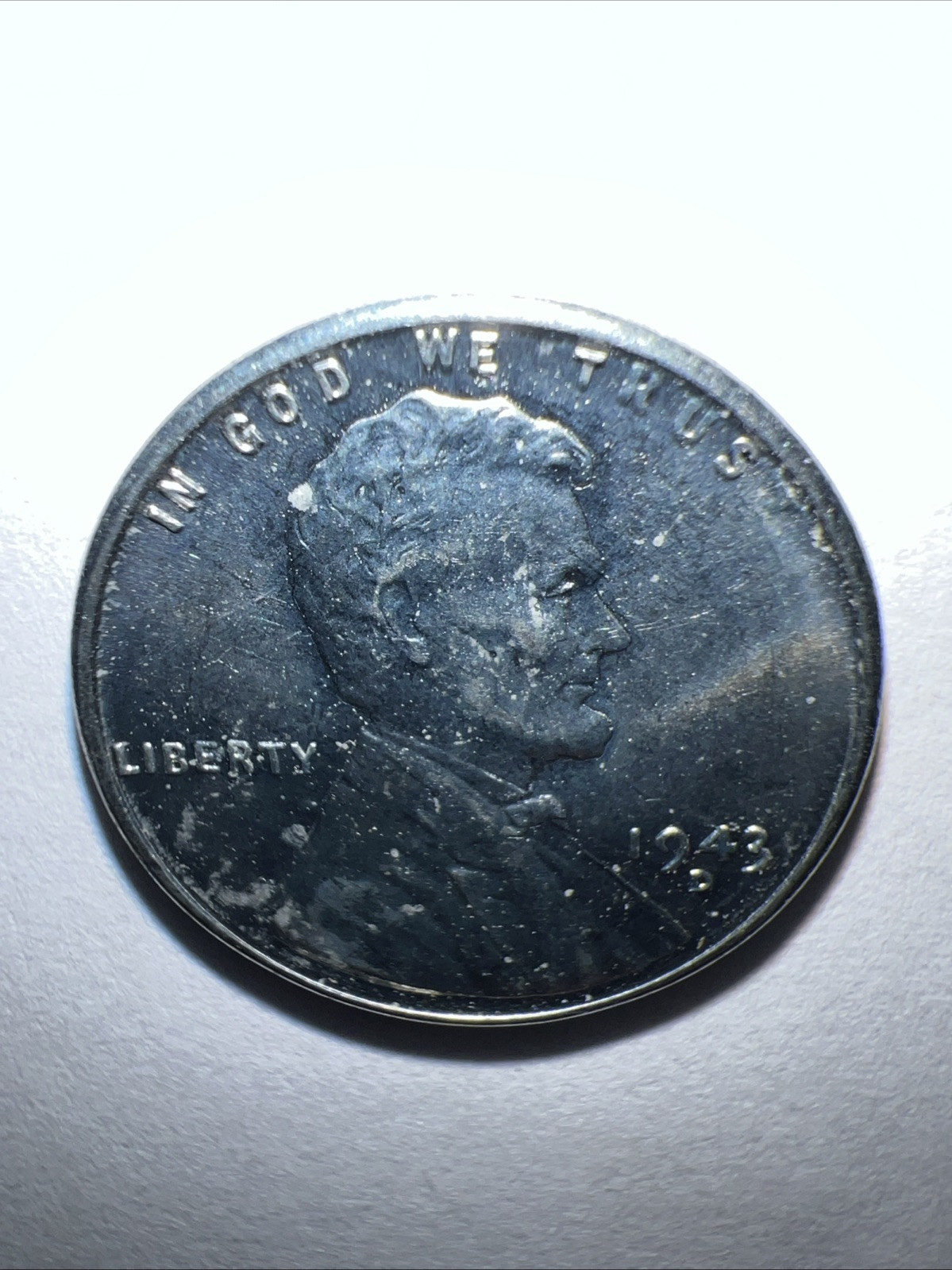 1943 D Steel Wheat Cent Very Fine