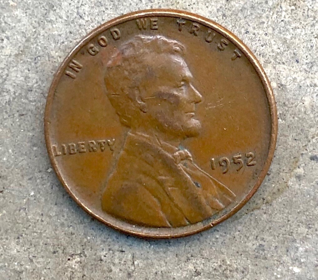 1952 Lincoln Wheat Cent Penny 1c