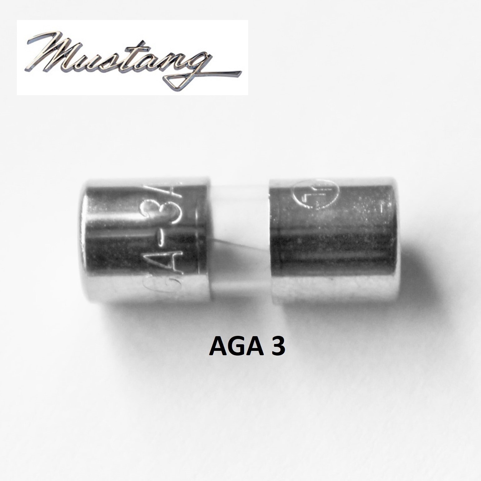 AGA-3 or AGA-2.5 Glass Fuse (1965 1966 1967 1968 Ford MUSTANG Instrument Lights)