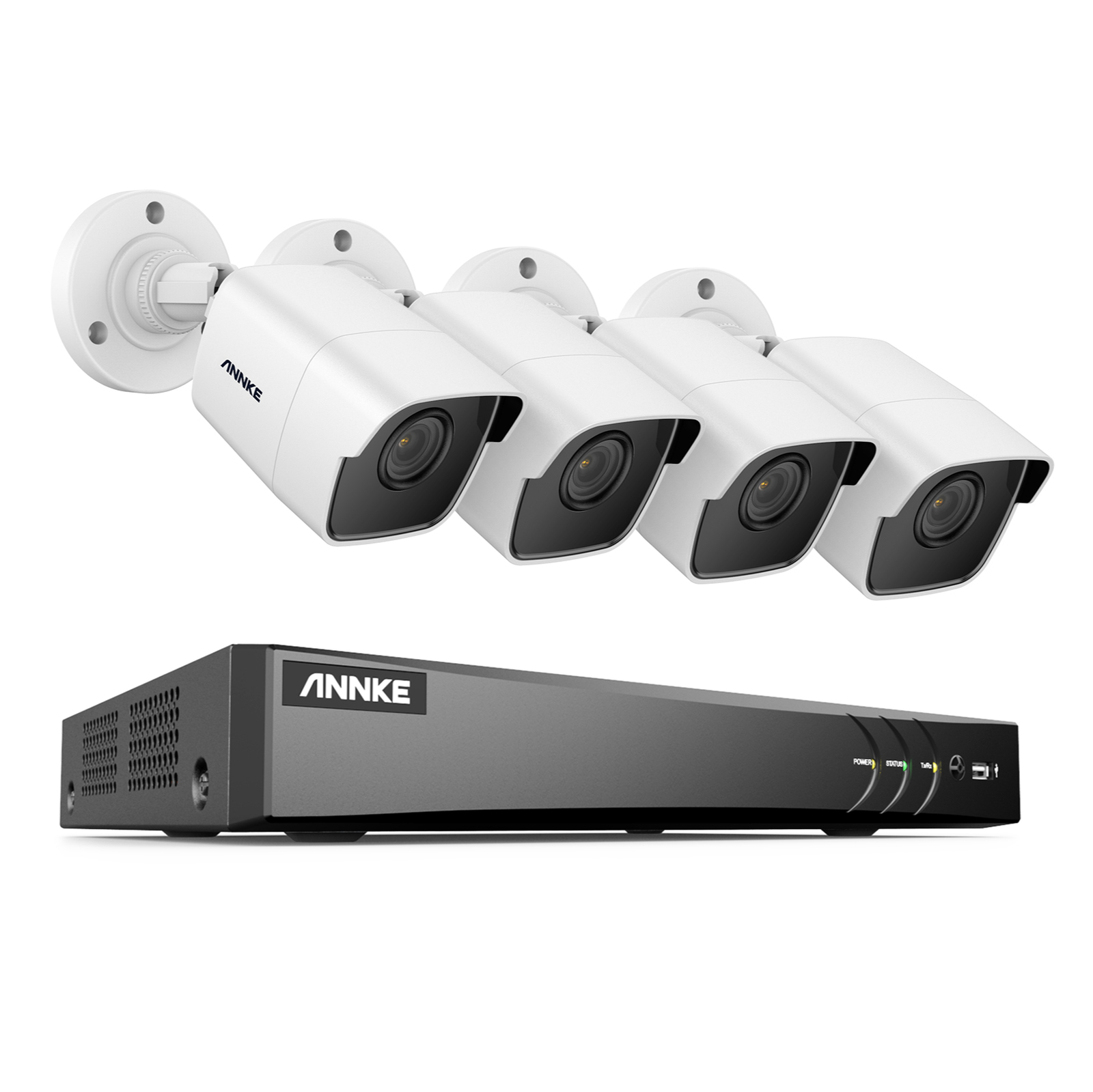 ANNKE 4K 8CH DVR 5MP CCTV Security Camera System AI Human Detection IP67 H.265+