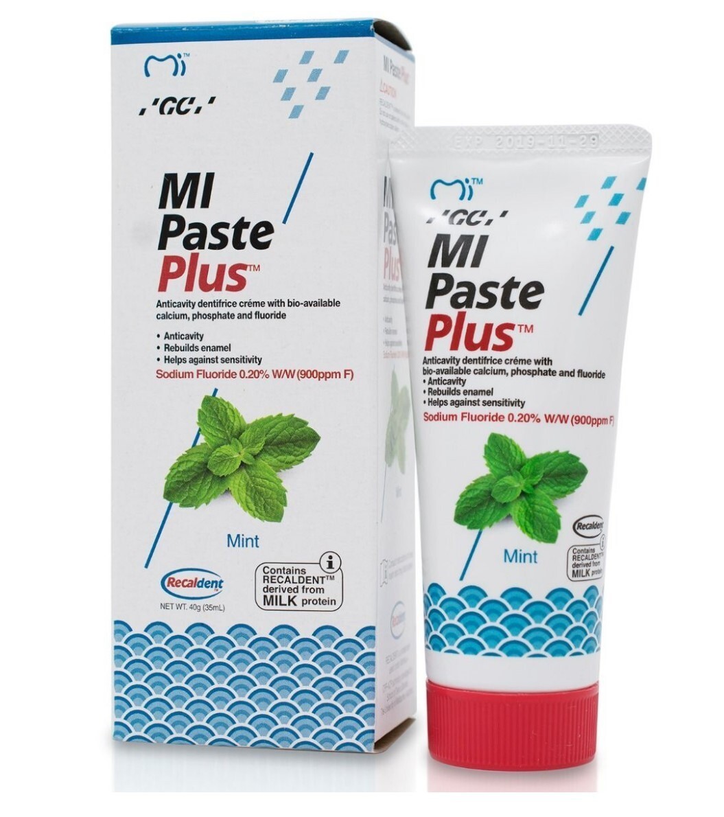 GC MI Paste Plus Topical Tooth Crème  0.20% Sodium Fluoride 40g Tube - MINT