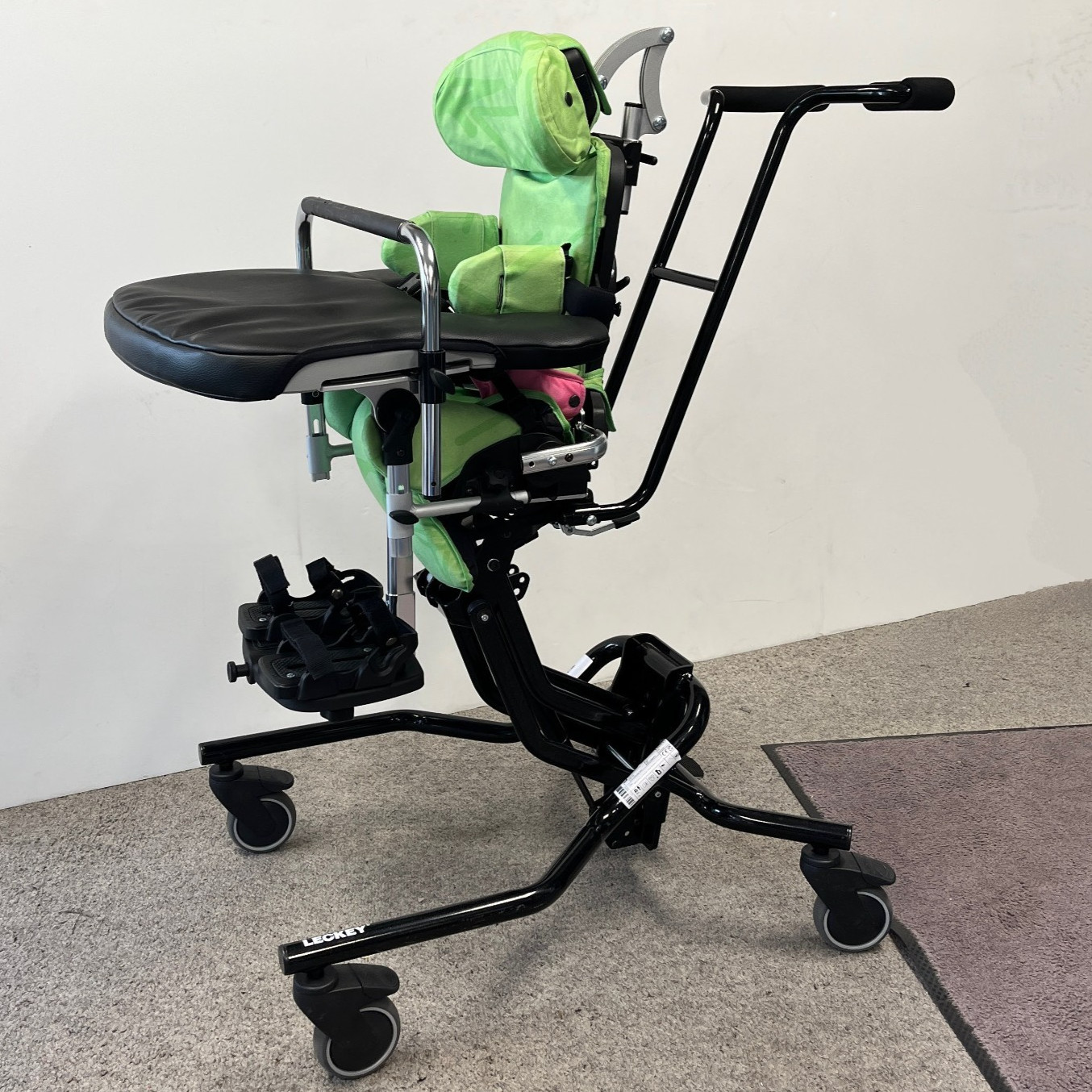Leckey Squiggles Seat Chair Child Green Adjustable Seat W/Tray Pediatric