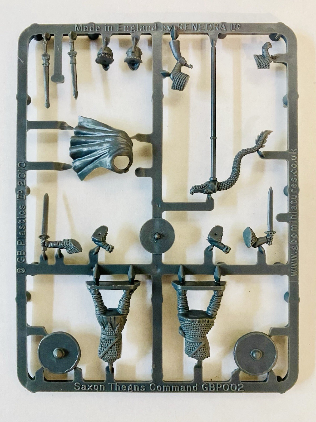 Gripping Beast Saxon Thegns Command • 1 Sprue • 3 Miniatures • GBP SAGA