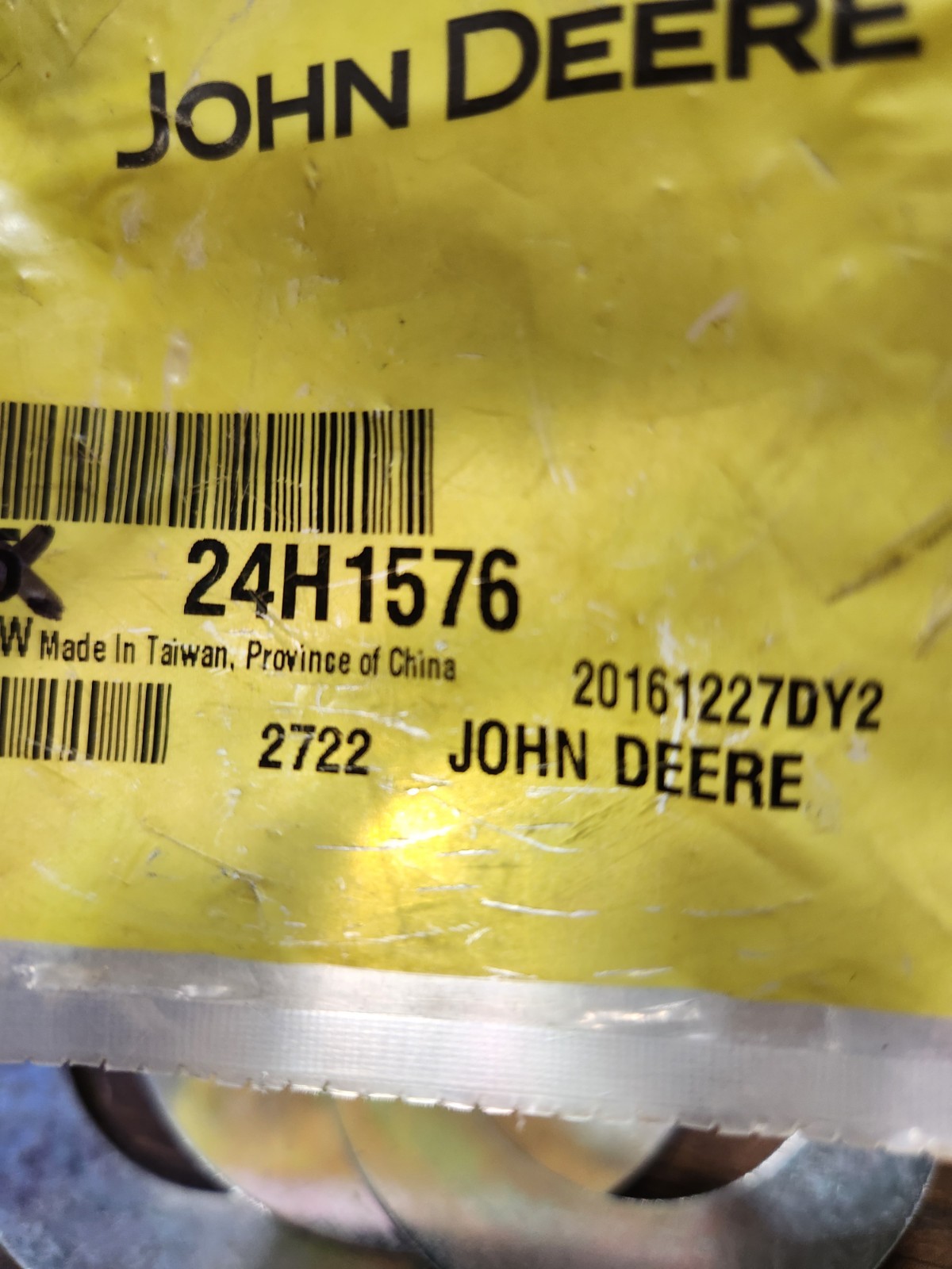 Qty 3** OEM John Deere 24H1576 Washer