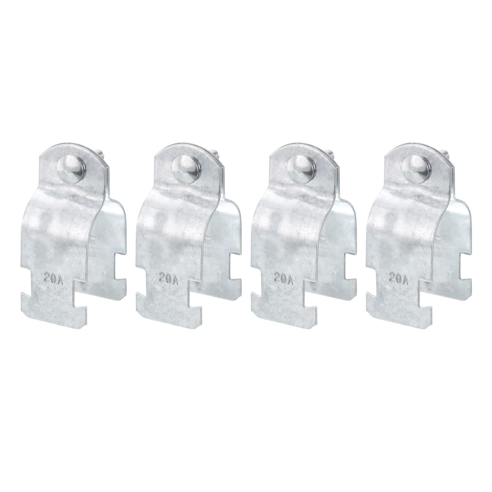 uxcell 3/4" EMT Strut Clamps Steel for Rigid Conduit and Pipe 4Pcs